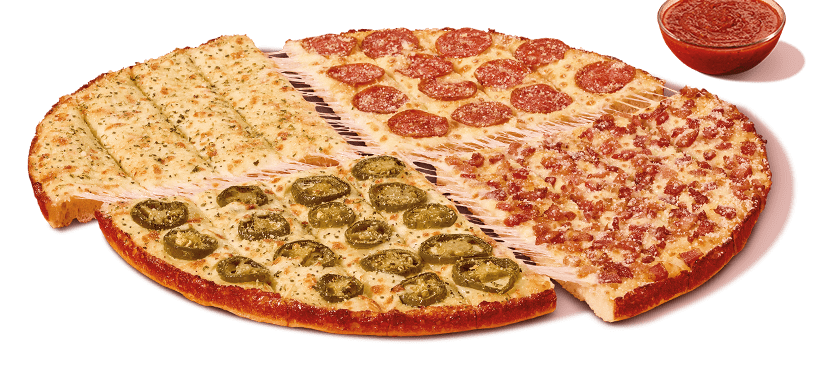 Little Caesars Four-N-One Stix pizza